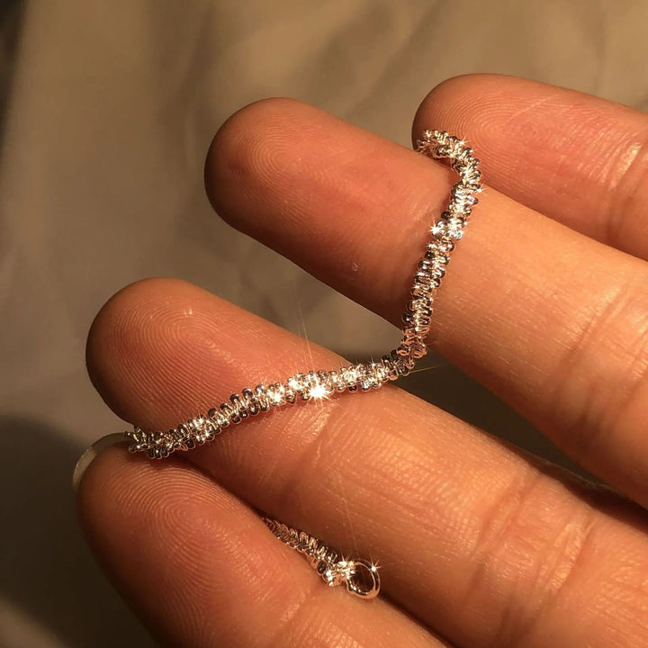 BowLift | Liquid Silver Bracelet – 925 Sterling Silver Wristband Inspired by Water