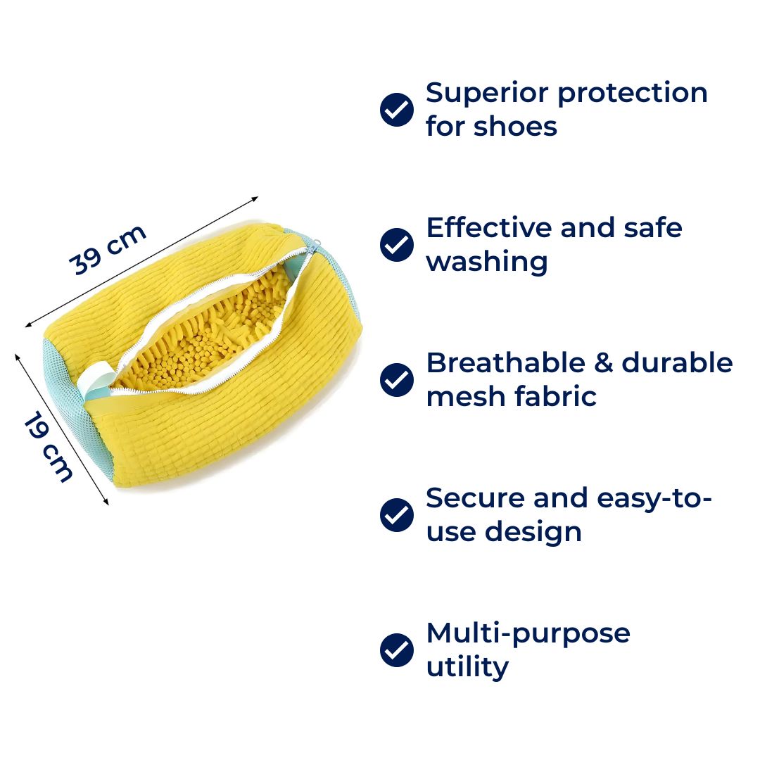 ShoeGuard | Shoe Washing Machine Bag – Protective Cushioning – Mesh Fabric – Trainer Care Bowlift