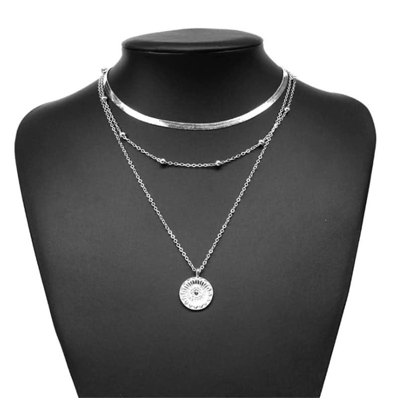 BowLift | Elegant silver triple necklace for style & self-confidence