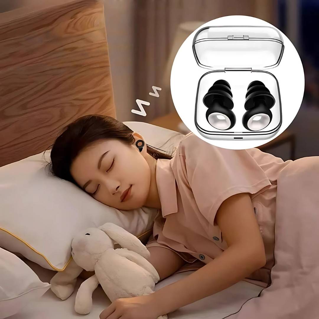 SilentGuard Sleeping Earplugs | Comfortable Noise-Reducing Earplugs - Quiet Restful Sleep Bowlift