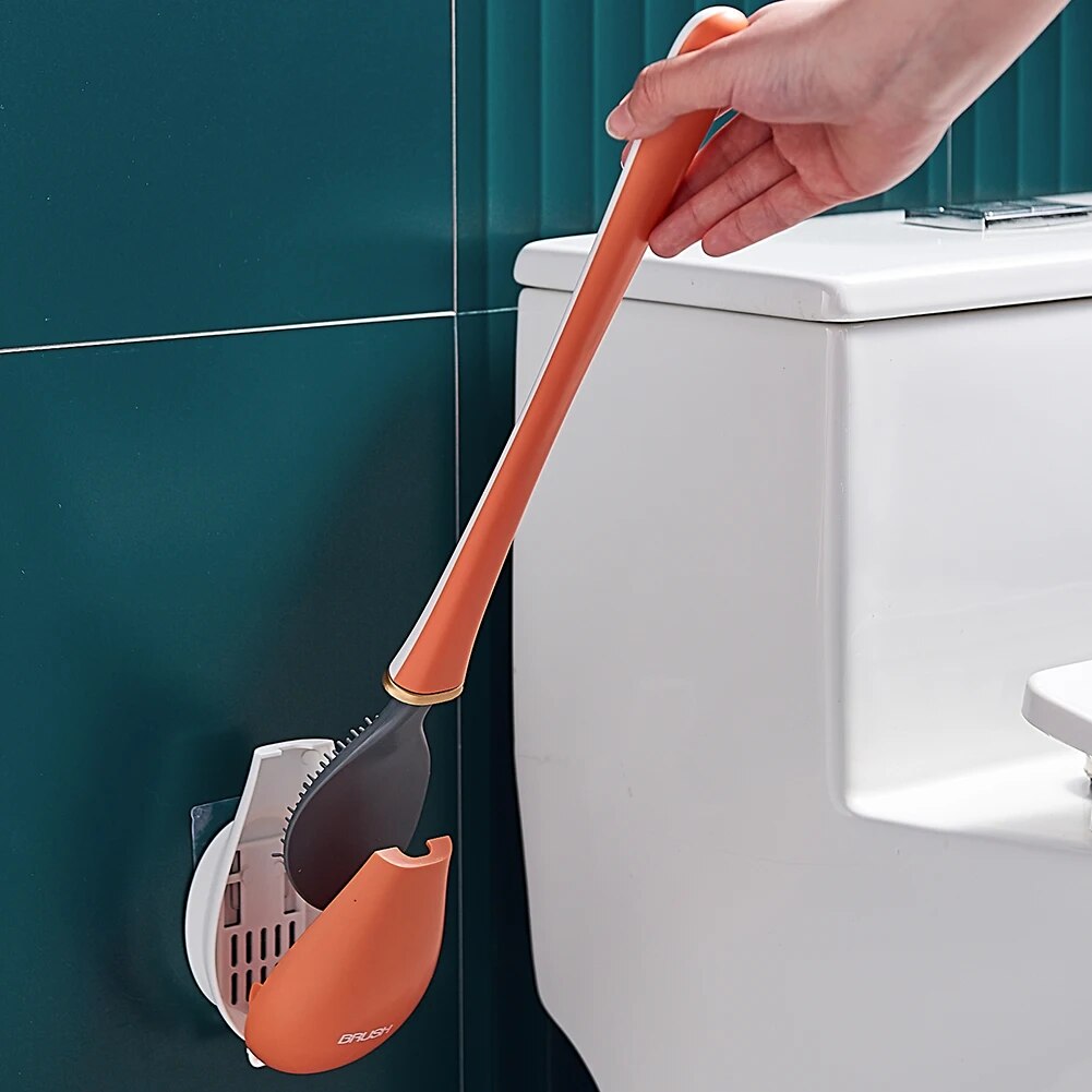 SumiClean - Slim Silicon Toilet Brush for Your Bathroom Bowlift
