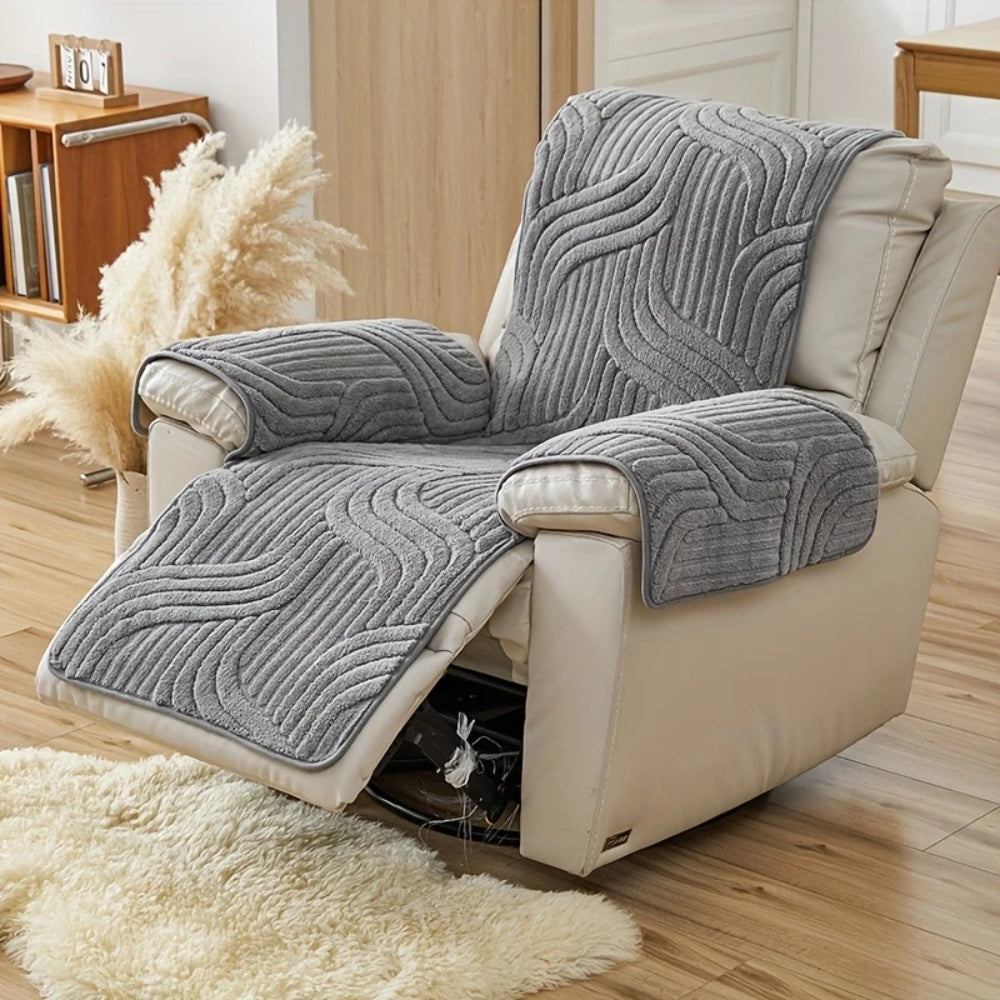 BowLift | Silven Plush Thickened Anti-Slip Recliner Sofa Cover