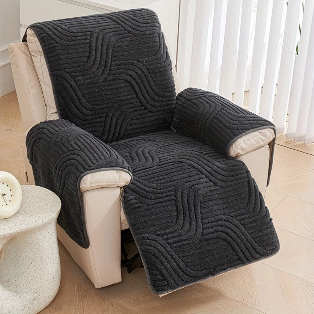 BowLift | Silven Plush Thickened Anti-Slip Recliner Sofa Cover