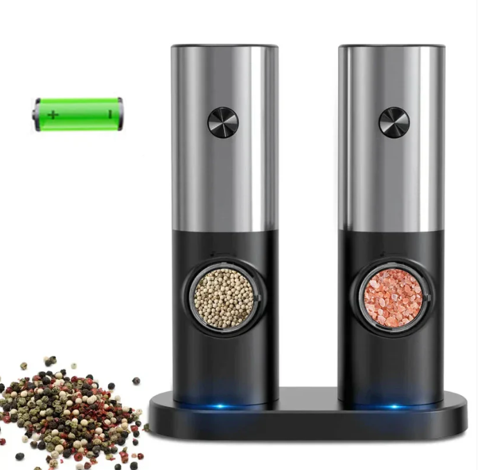 BowLift | GrindPro – Electric Pepper & Salt Grinder with LED