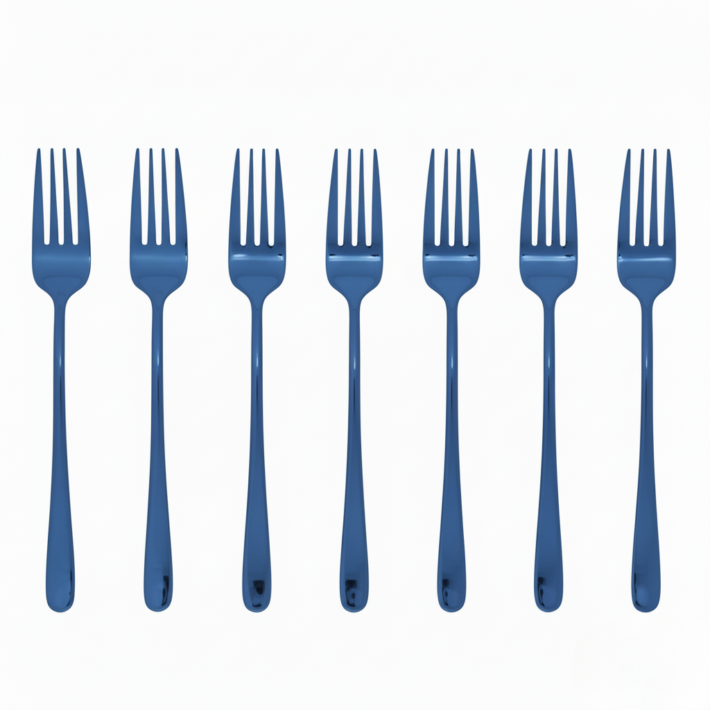 BowLift | Luxury table fork with durable plating shine