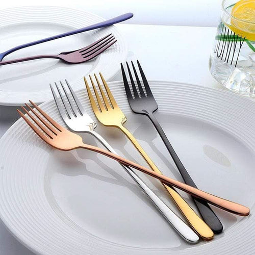 BowLift | Noble dining fork with robust, shiny coating