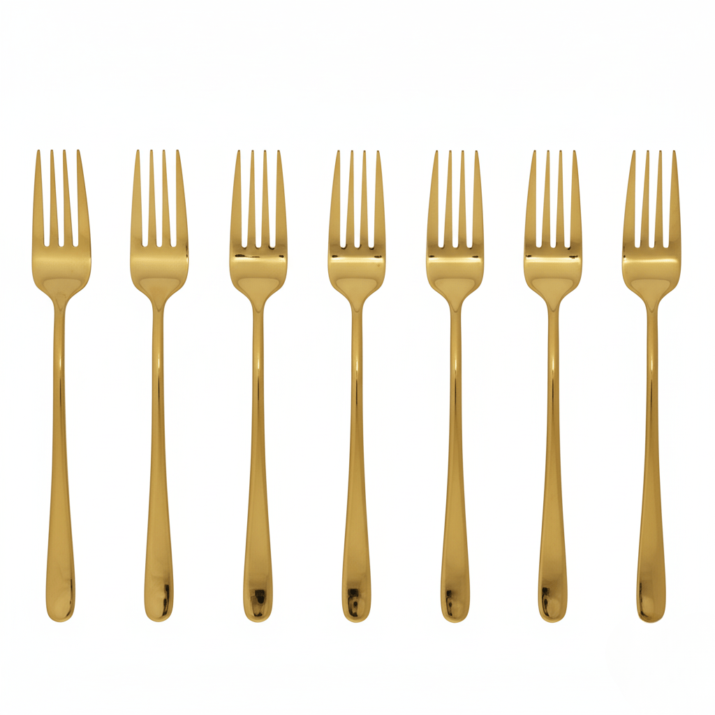 BowLift | Noble dining fork with robust, shiny coating
