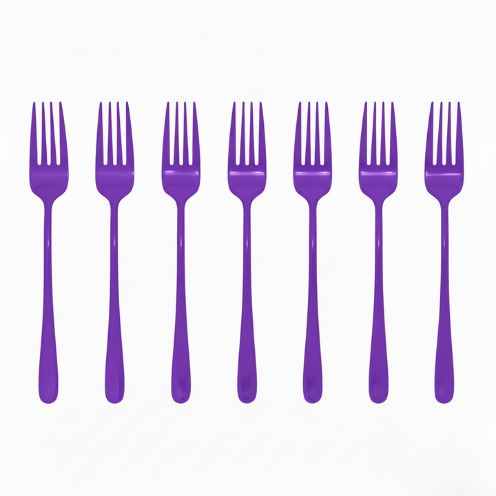 BowLift | Luxury table fork with durable plating shine
