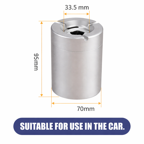 360° Stainless Steel Ashtray with Twist Lid | Bowlift