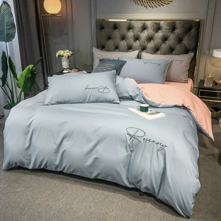 BowLift | EmbroiLux Bedding - Elegant luxury duvet cover with embroidery design