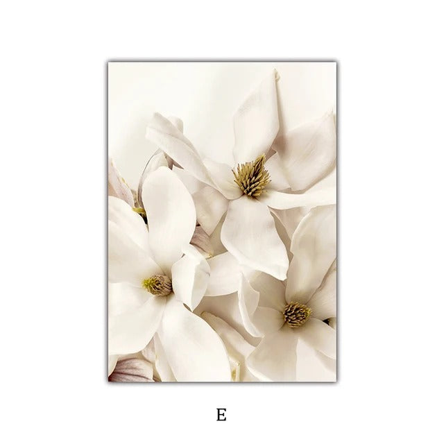 Simple Nature Floral Landscape Gallery Wall Art Fine Art Canvas Prints Minimalist Nordic Pictures For Living Room Scandinavian Home Decor | Bowlift