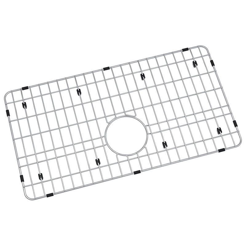 BowLift | Stainless Steel Sink Grating And Kitchen Sink Bottom Protector, 26" x 14" With Single Sink Back Drain, Kitchen Sink Protector, Stainless Steel