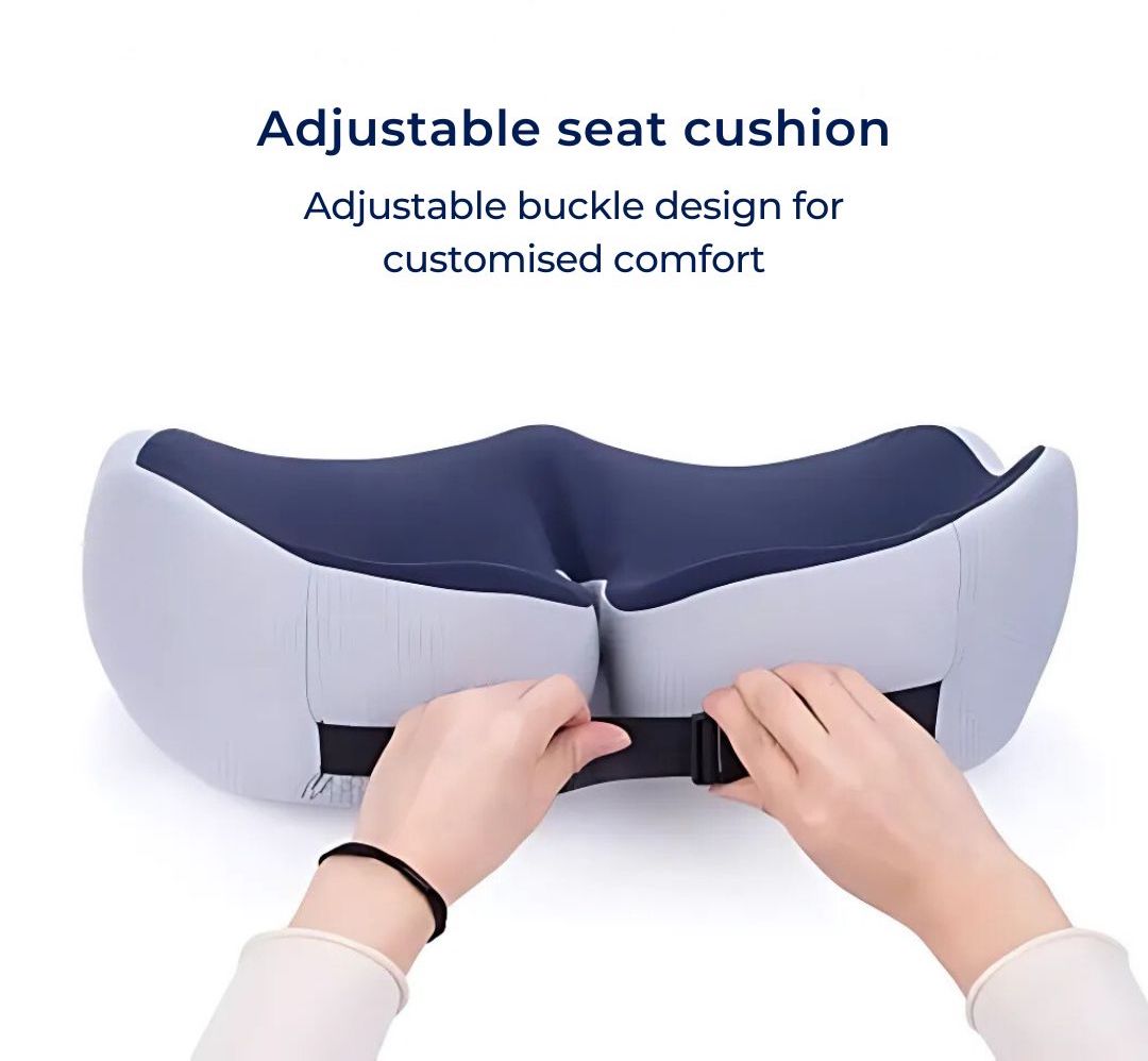 BowLift | SitSmart Adjustable Memory Foam Seat Cushion | Tailbone Relief & Posture Support for Office, Car, and Dining Chairs