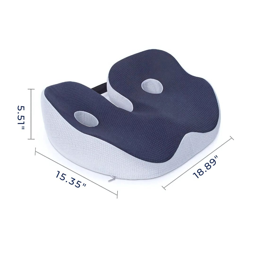 BowLift | SitSmart Adjustable Memory Foam Seat Cushion | Tailbone Relief & Posture Support for Office, Car, and Dining Chairs
