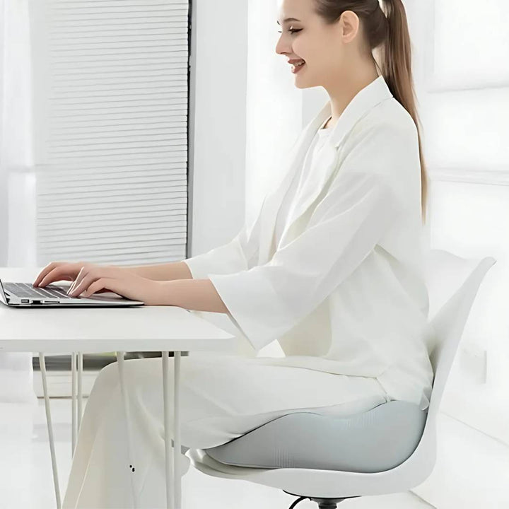 BowLift | SitSmart Adjustable Memory Foam Seat Cushion | Tailbone Relief & Posture Support for Office, Car, and Dining Chairs