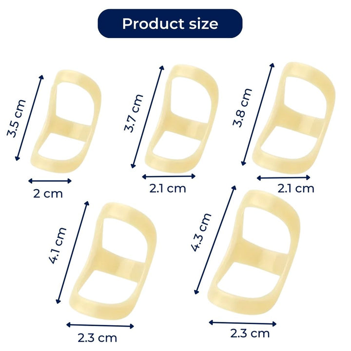 8 Ring Splint – Pain-Relief Stability – Waterproof Plastic – Daily Wear for Finger Strain Bowlift