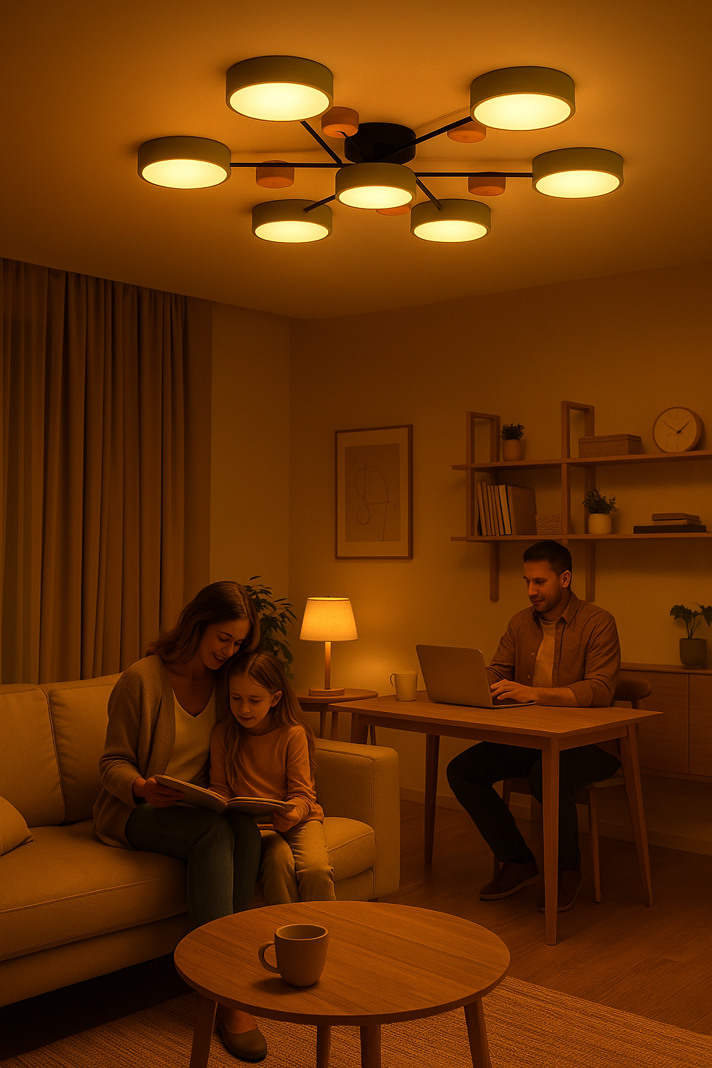 BowLift | Scandinavian Ceiling Light – Branching Design, Stylish & Sustainable with LED Technology