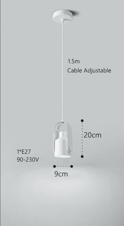 BowLift | Scandinavian Pendant Lamp Wood Look Metal Minimalist Design