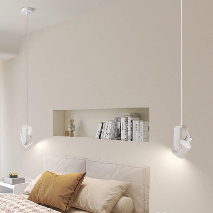 BowLift | Scandinavian Pendant Lamp Wood Look Metal Minimalist Design