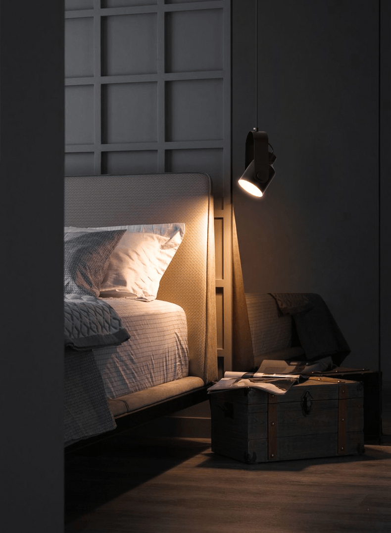 BowLift | Scandinavian Pendant Lamp Wood Look Metal Minimalist Design