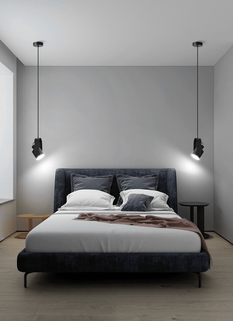 BowLift | Scandinavian Pendant Lamp Wood Look Metal Minimalist Design