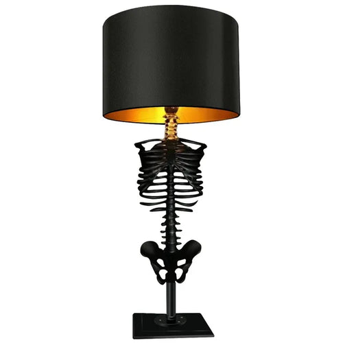 BowLift | Gothic Skeleton Table Lamp – Handmade and Mysterious Design