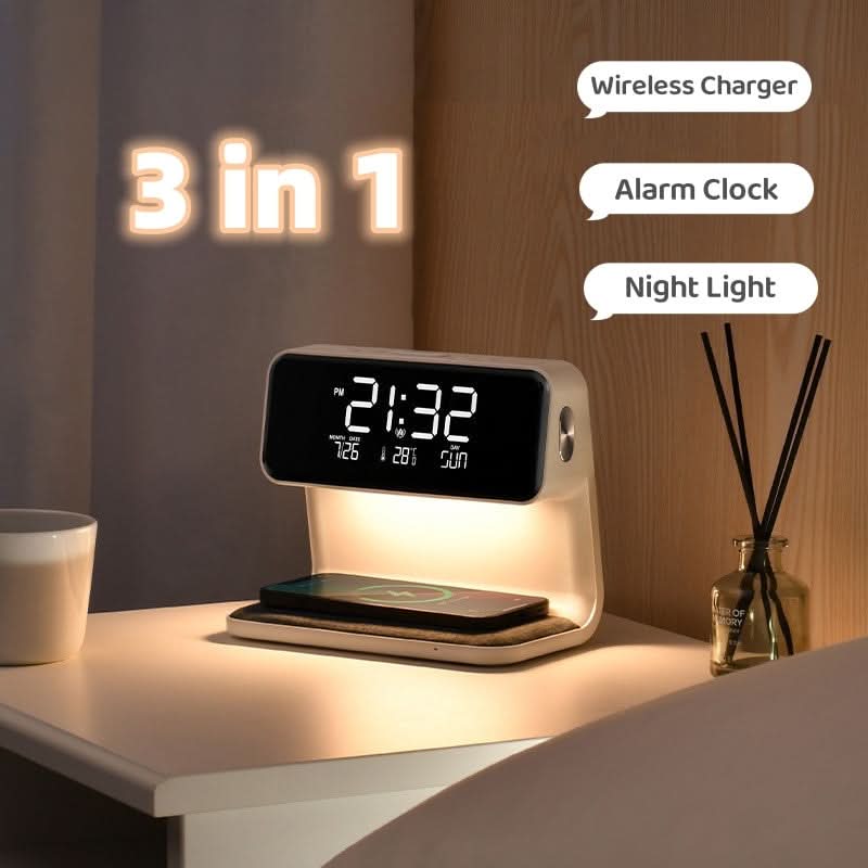 BowLift | Clear LCD Alarm Clock with Dimming Function