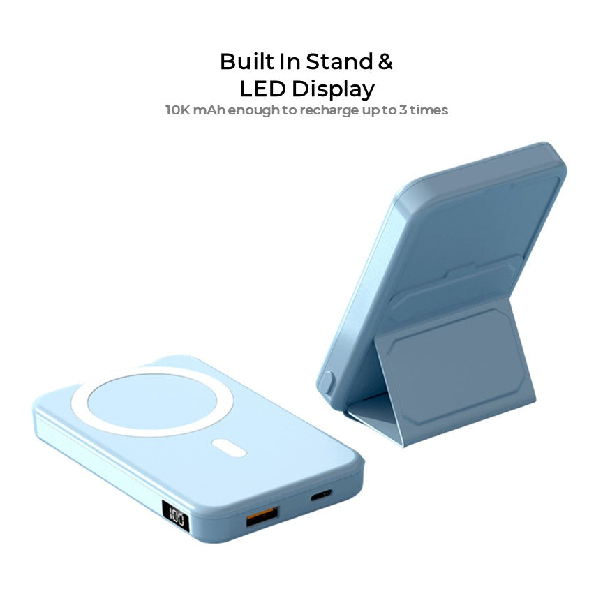 BowLift | Wireless Power Bank for Phone - 10K mAh Magnetic Portable Charger