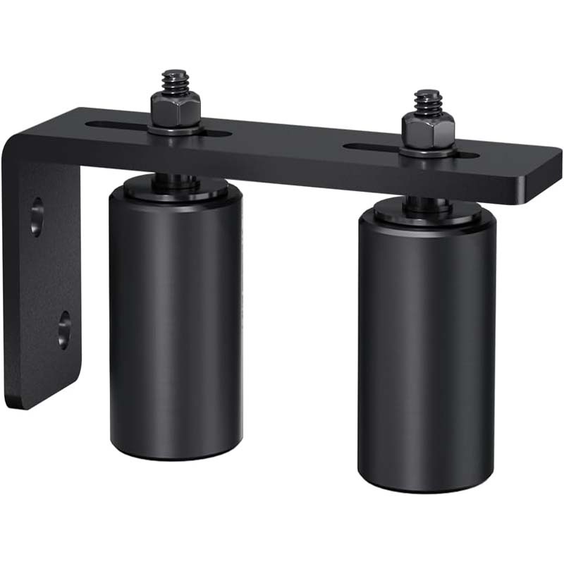 BowLift | 2" Slide Gate Guide Roller with L Rear Post Bracket Heavy Duty Sliding gate kit for Sliding Gates and Rolling Doors