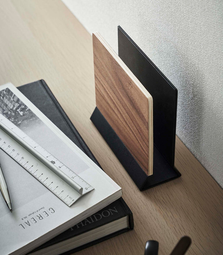BowLift | Slim Laptop Stand - Steel + Wood