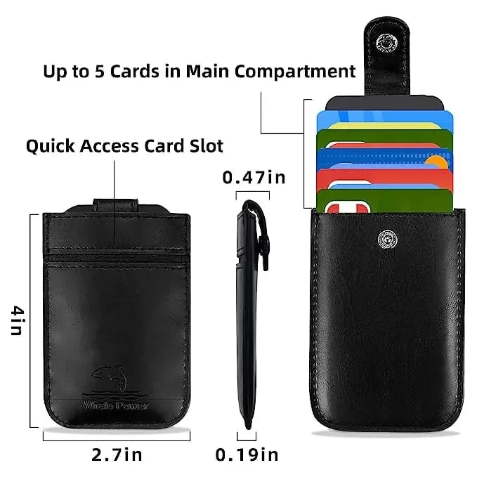 BowLift | Slim Wallet made of PU leather – Secure & Compact