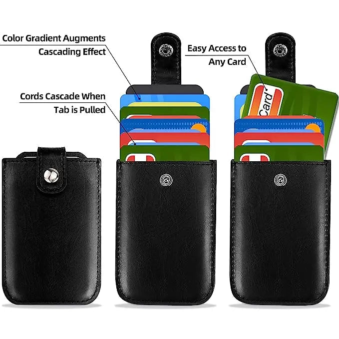 BowLift | Slim Wallet made of PU leather – Secure & Compact