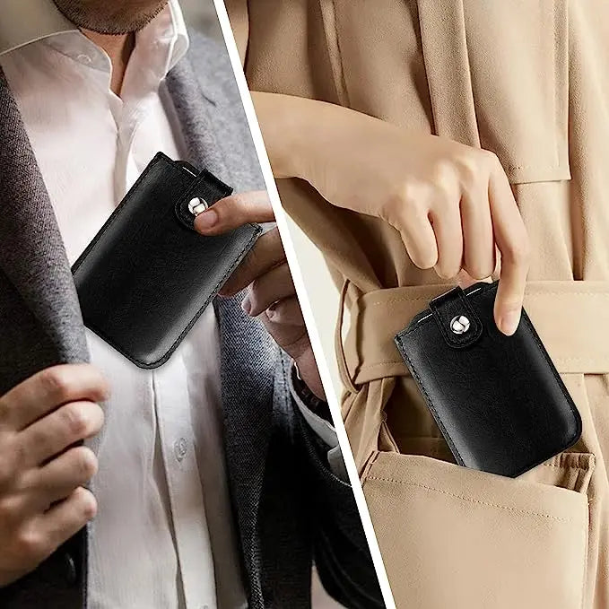 BowLift | Slim Wallet made of PU leather – Secure & Compact