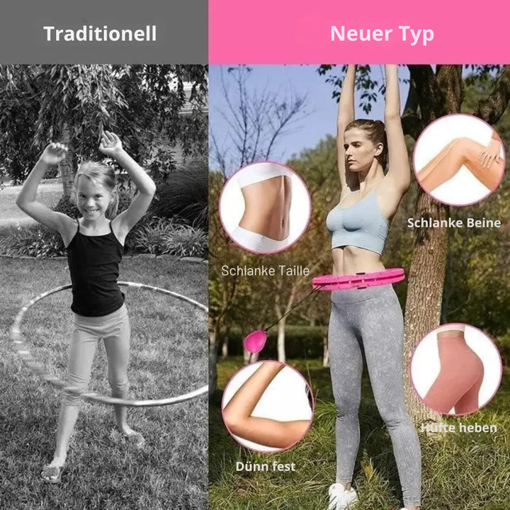BowLift | Smart Hula Hoop with Weight – Adjustable & with Gentle Massage Effect