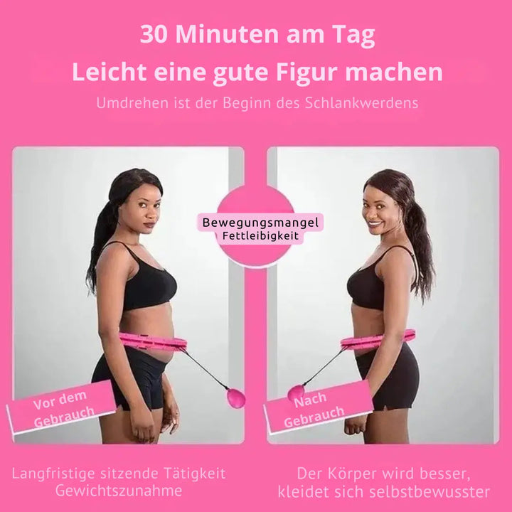 BowLift | Smart Hula Hoop with Weight – Adjustable & with Gentle Massage Effect