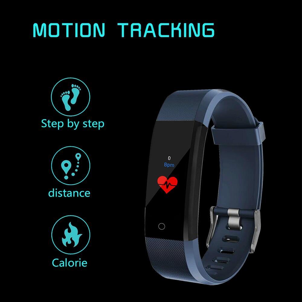 BowLift | Smart Wristband fitness tracker Watch Health Heart rate band Blood Pressure Waterproof Smart Bracelet for Men Women Smartband