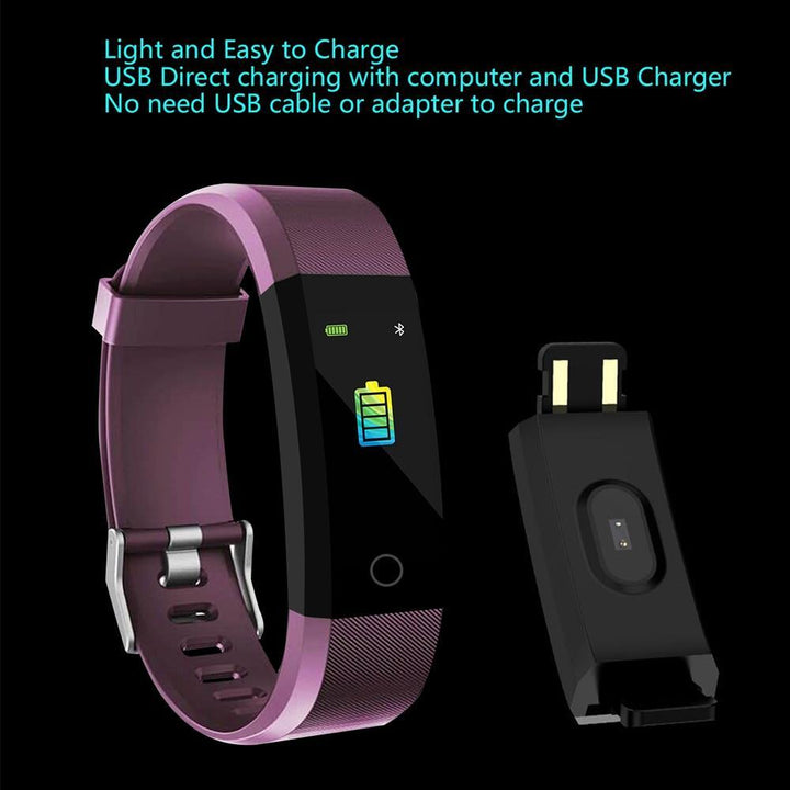 BowLift | Smart Wristband fitness tracker Watch Health Heart rate band Blood Pressure Waterproof Smart Bracelet for Men Women Smartband