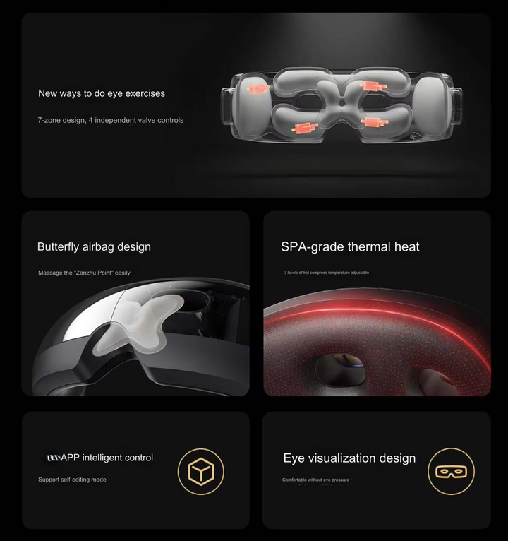 BowLift | Smart Hot Compress Foldable Fatigue Eye Care Massager