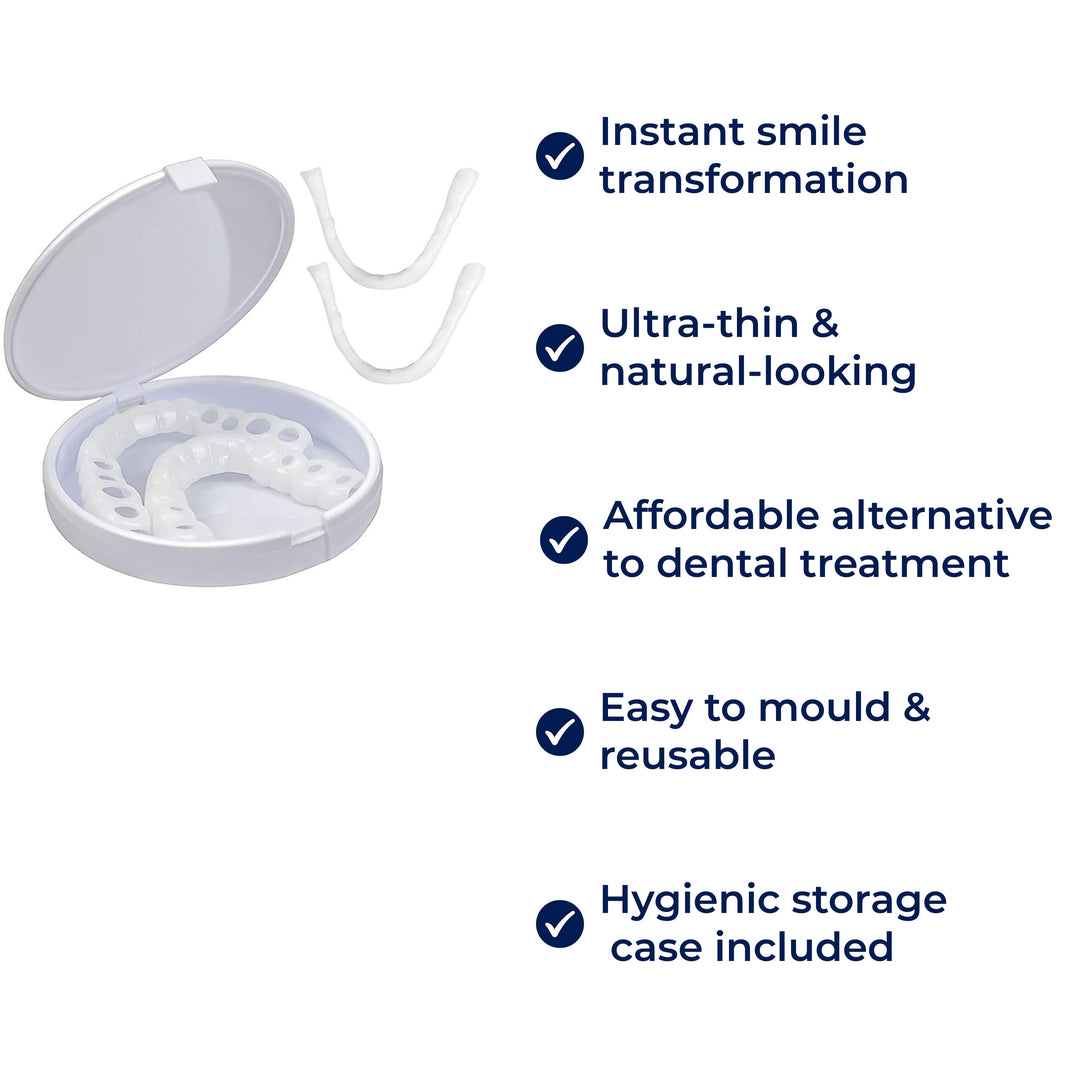 SmileEase | Clip-On Veneers – Instant Smile Enhancement – Ultra-Thin Design – Ideal for Adults Seeking Affordable Dental Solutions Bowlift