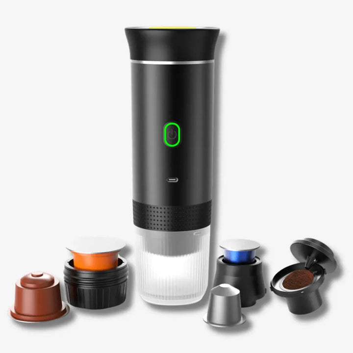 BowLift | EspressoGo – Portable Espresso Machine | USB Rechargeable Coffee Maker for Home, Office & Travel