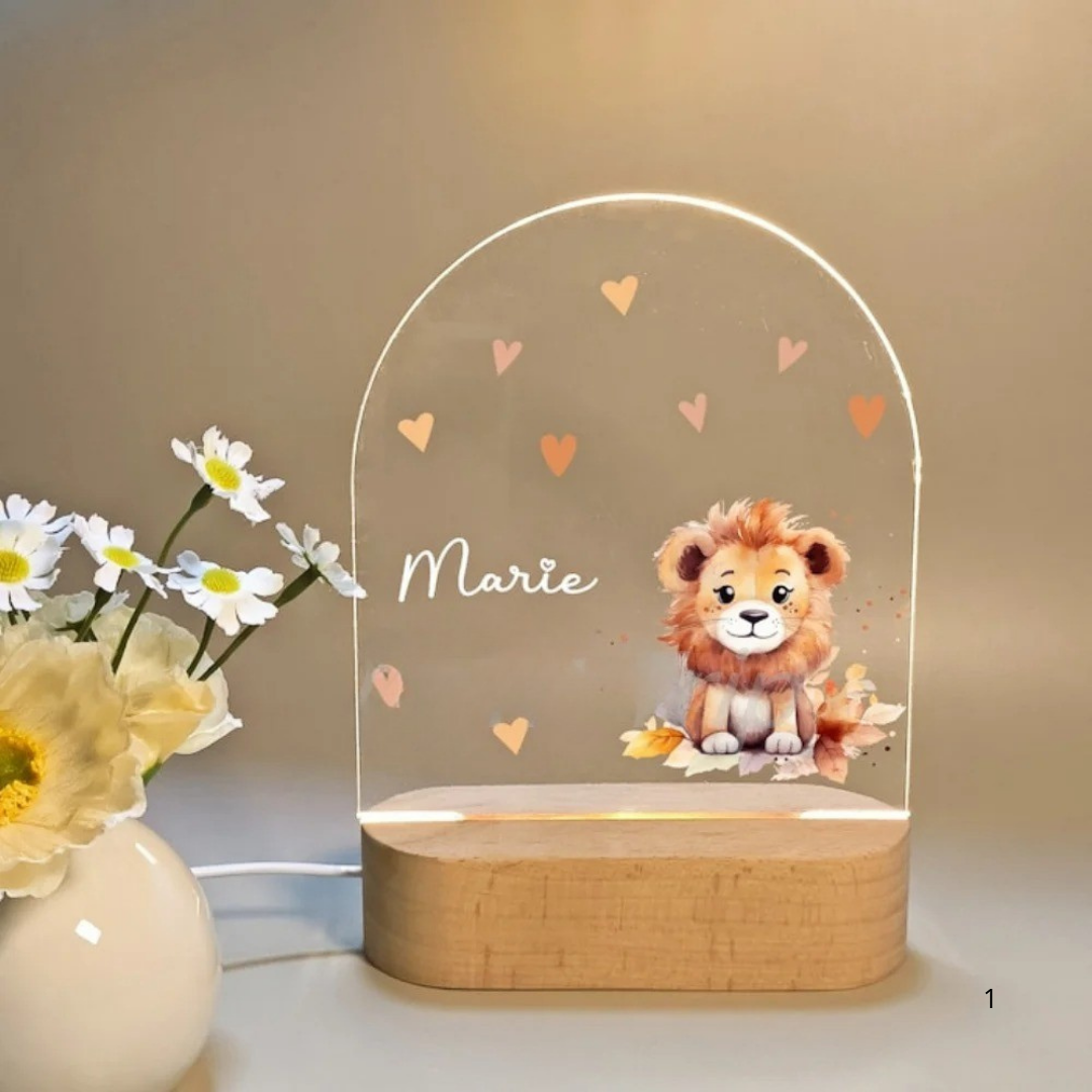 BowLift | Personal Night Light with Name – Soft Warm LED Lighting for Children