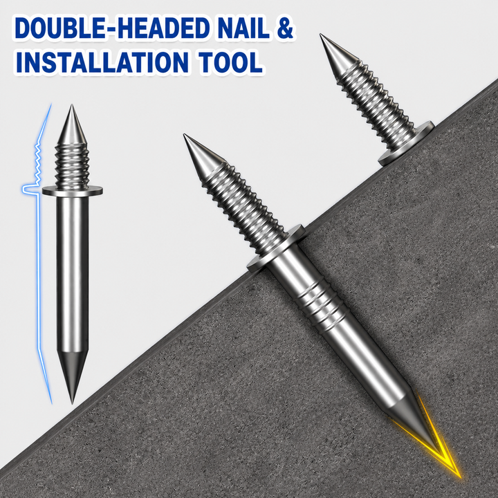 Skirting Board Nail Set – Double Head System 100 Pieces | Bowlift