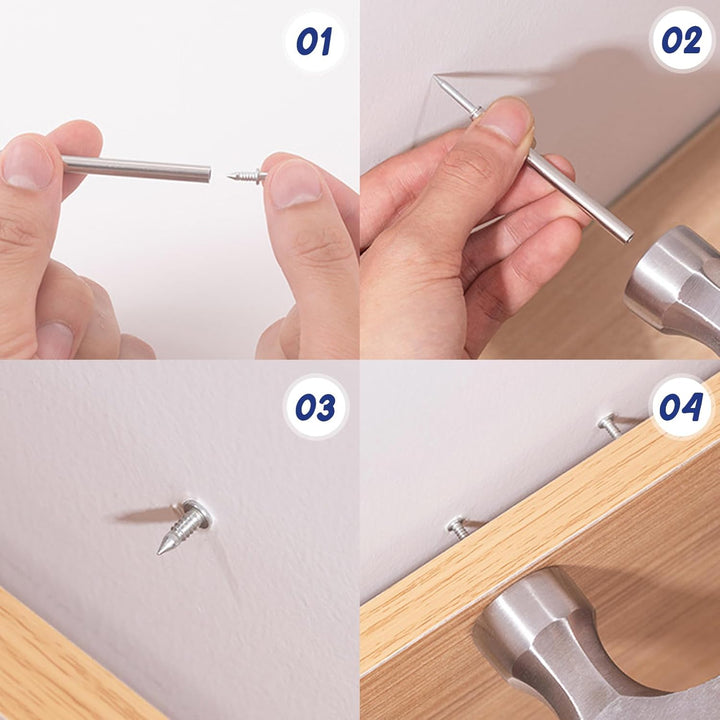 Skirting Board Nail Set – Double Head System 100 Pieces | Bowlift