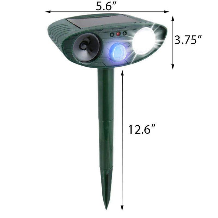 BowLift | Solar Powered Ultrasonic Rabbit Repeller with Flashing Light – Effective Pest Control for Gardens and Yards