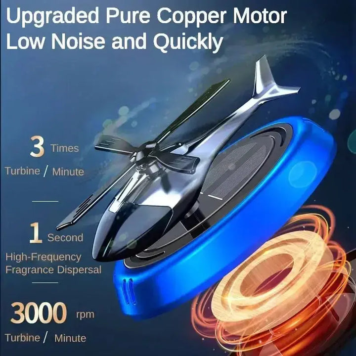 Car Air Freshener Perfume Helicopter Decoration Interior Decoration Car Rotating Aromatherapy Perfume Diffuser Bowlift