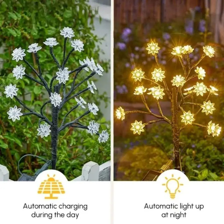 BowLift | Solar Cherry Blossom Lights | Waterproof LED Decor for Outdoors
