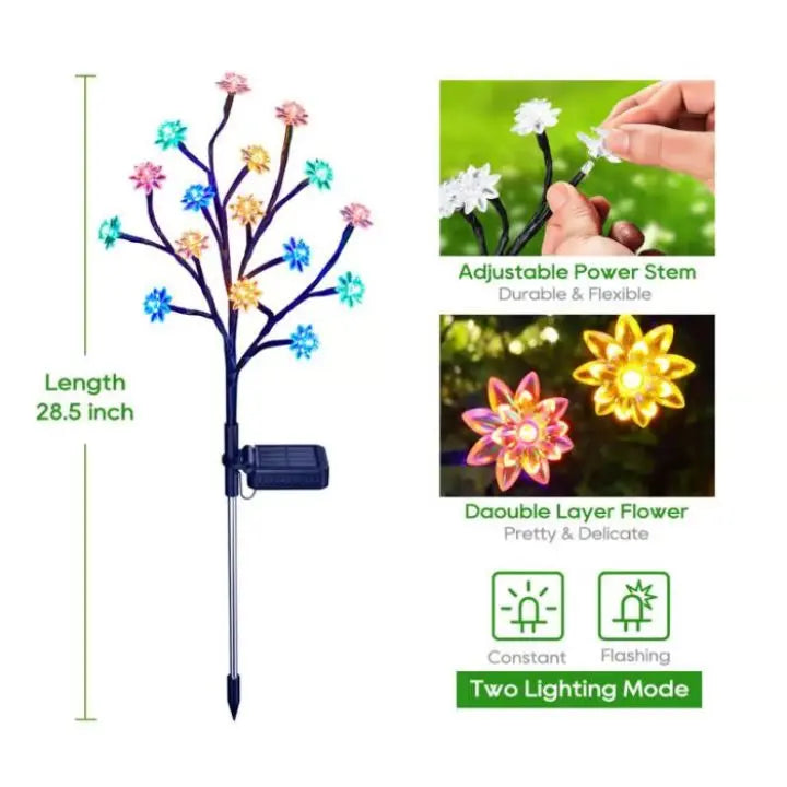 BowLift | Solar Cherry Blossom Lights | Waterproof LED Decor for Outdoors