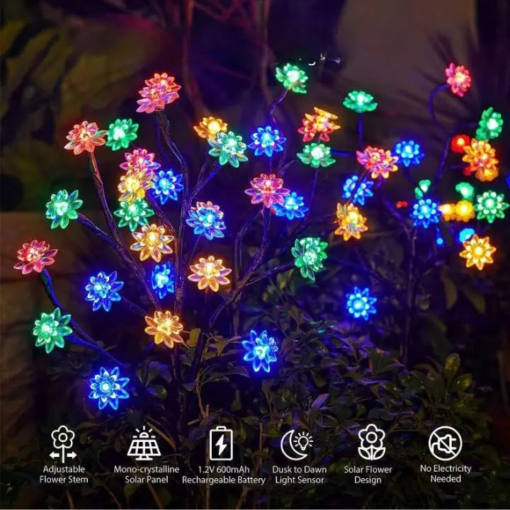 BowLift | Solar Cherry Blossom Lights | Waterproof LED Decor for Outdoors