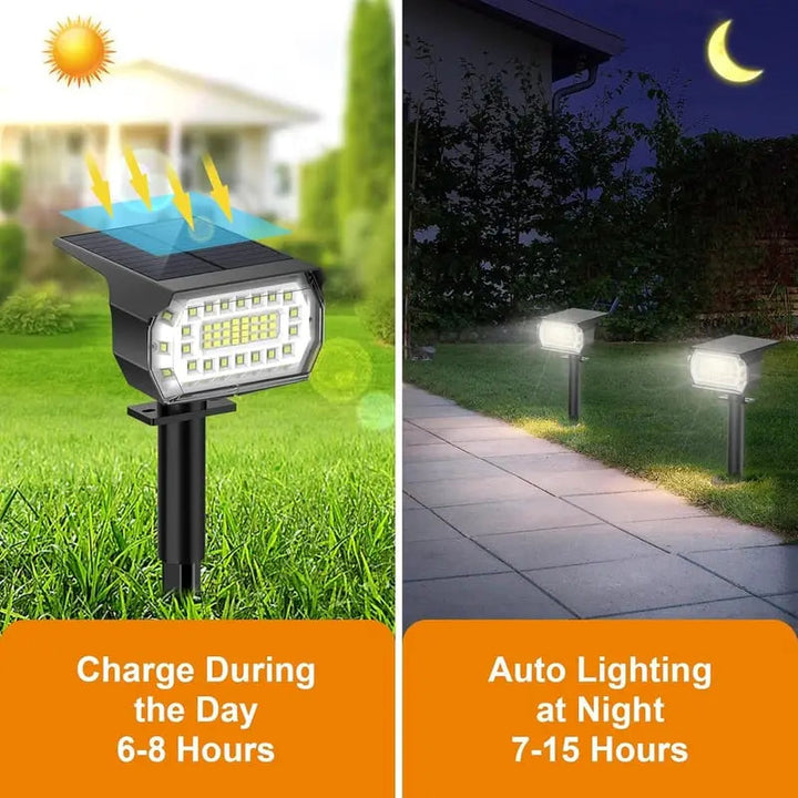 BowLift | Solar-LED-Spotlight for outdoor use – Weatherproof garden lighting with 3 brightness levels