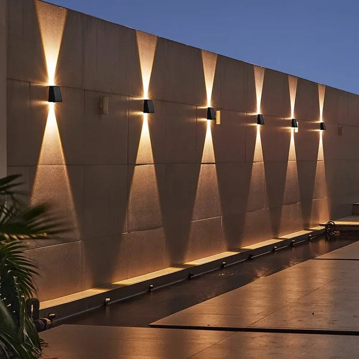 NovaLicht Solar Wall Lamp with Automatic LED Outdoor Lighting | Bowlift